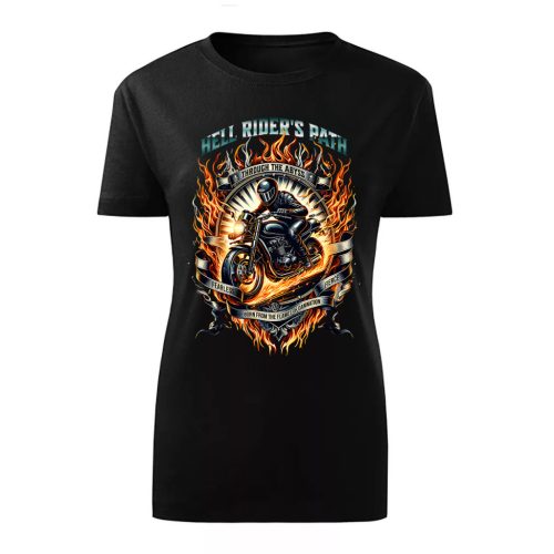 HELL RIDER'S MOTOROS FEKETE NŐI PÓLÓ