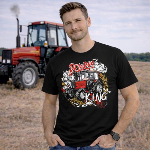 belarus fekete rövid póló új