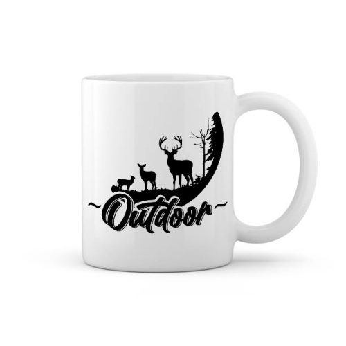 Outdoor szarvasos bögre