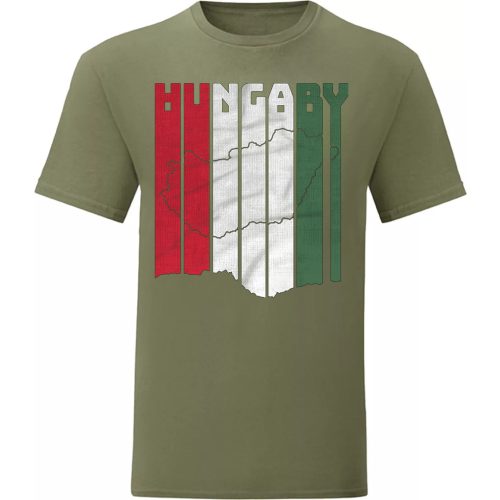 Hungary körvonalas póló (zöld)