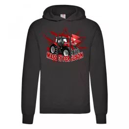 MASSEY FERGUSON KAPUCNIS PULÓVER FEKETE