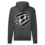 HYUNDAI CIPZÁRAS SÖTÉTSZÜRKE KAPUCNIS PULÓVER