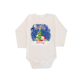BOLDOG KARÁCSONYT BABA BODY KISLÁNY  Hosszú ujjú