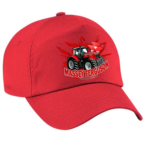 PIROS SZÖVET MASSEY FERGUSON BASEBALL SAPKA 