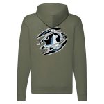 VAUXHALL CIPZÁRAS ZÖLD KAPUCNIS PULÓVER