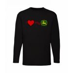 I LOVE MY Zöld Traktor! FEHÉR HOSSZÚ UJJÚ PÓLÓ