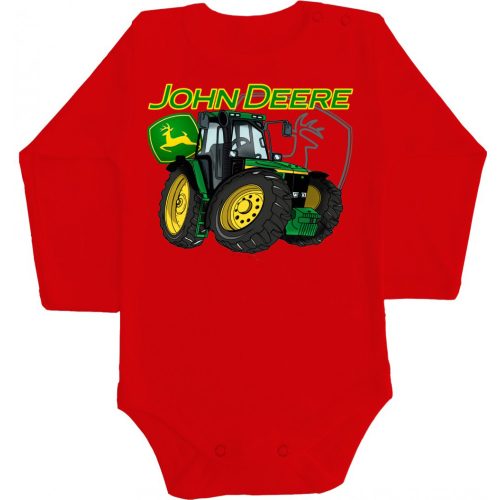 Zöld Traktor Baby Body PIROS