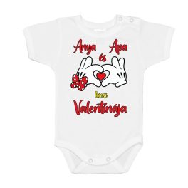 VALENTIN - NAPI Lány Baba body rövid ujjú