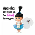[AKCIÓ] 86-OS MÉRET APA OKOS, ANYA MINDENT TUD, DE A FŐNÖK ÉN VAGYOK! Baba Body LÁNY 