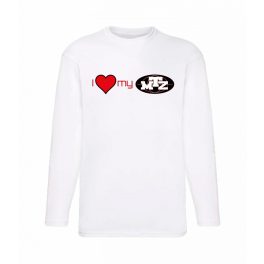 I LOVE MY MTZ! FEHÉR HOSSZÚ UJJÚ PÓLÓ