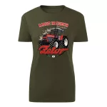 Zetor 10245 zöld traktoros női póló
