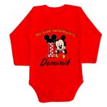 Hosszú ujjú Piros body + nadrág  