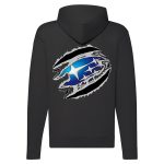 SUBARU CIPZÁRAS FEKETE KAPUCNIS PULÓVER