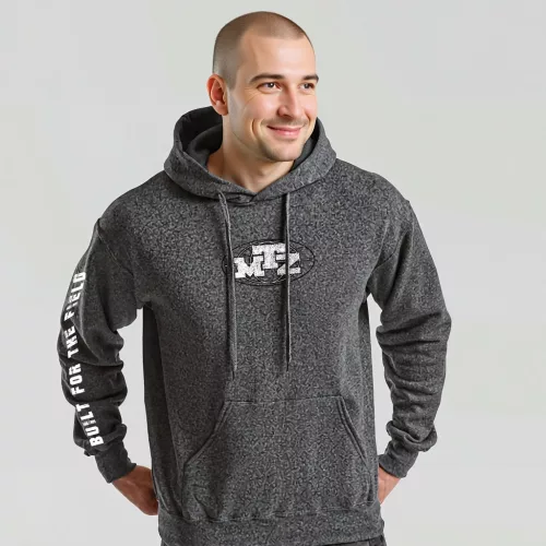 MTZ Style kenguruzsebes pulóver sötétszürke színben