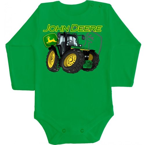 Zöld Traktor Baby Body ZÖLD HOSSZÚ UJJÚ