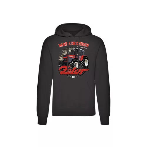 Zetor Kapucnis pulover fekete