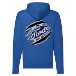 FORD CIPZÁRAS KÉK KAPUCNIS PULÓVER