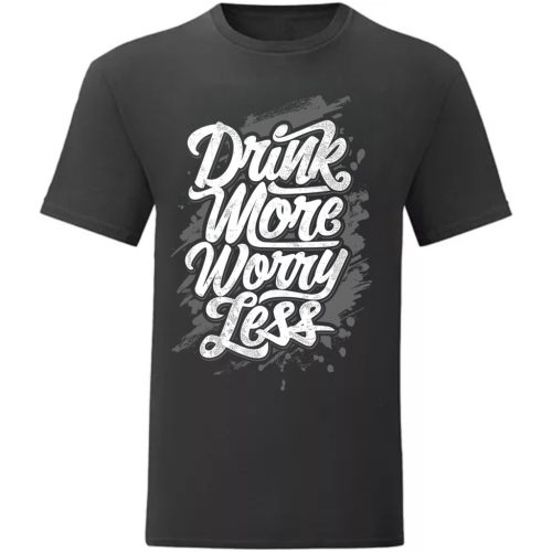 Drink more…Fekete póló