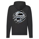 NISSAN CIPZÁRAS FEKETE KAPUCNIS PULÓVER