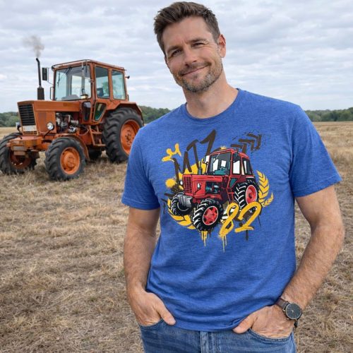 MTZ 82 kék rövid póló új