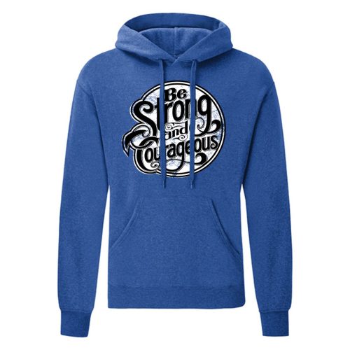 Be Strong…Kék kenguruzsebes pulóver