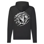 RAM CIPZÁRAS FEKETE KAPUCNIS PULÓVER