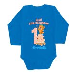 Macis Hosszú ujjú kék body + nadrág  