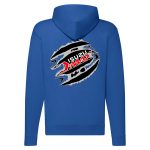 ISUZU CIPZÁRAS KÉK KAPUCNIS PULÓVER