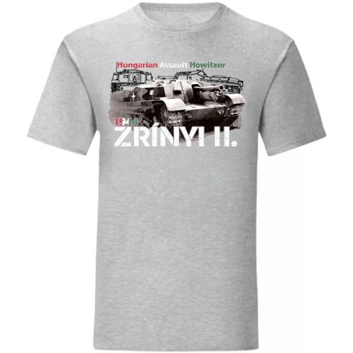 Zrínyi II. Tank póló (szürke)
