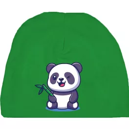 PANDÁS GYEREK SAPKA ZÖLD