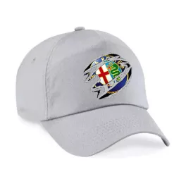 VILÁGOSSZÜRKE SZÖVET ALFA ROMEO BASEBALL SAPKA