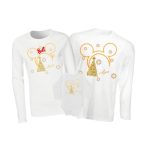 Családi Karácsonyi hosszú ujjú szett fehér