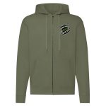 JEEP CIPZÁRAS ZÖLD KAPUCNIS PULÓVER