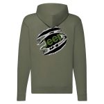 JEEP CIPZÁRAS ZÖLD KAPUCNIS PULÓVER