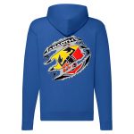 ABARTH CIPZÁRAS KÉK KAPUCNIS PULÓVER