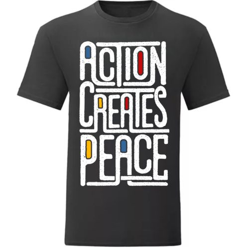 Action, Creates…Fekete póló
