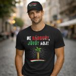 Ne háborút, jövőt adj! póló (fekete)