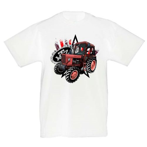 MTZ 82 TRAKTOROS GYEREK PÓLÓ FEHÉR