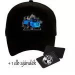 KÉK IFA Fekete CSERÉLHETŐ TAPASZOS BASEBALL SAPKA