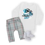 TRABANT FEHÉR  baba body szett hosszú 