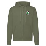 SKODA CIPZÁRAS ZÖLD KAPUCNIS PULÓVER