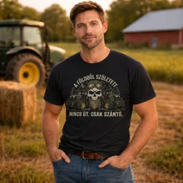 A földből született fekete póló (Magyar szöveggel)
