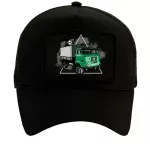 ZÖLD IFA FEKETE CSERÉLHETŐ TAPASZOS BASEBALL SAPKA