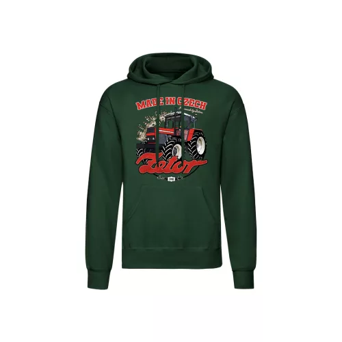 Zetor Kapucnis pulover zöld 