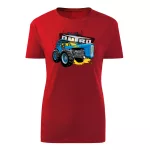 Nagy Dutra piros traktoros női póló