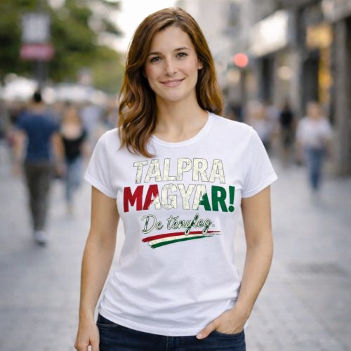 Talpra magyar női póló (fehér)