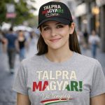 Talpra magyar női póló (szürke)