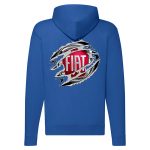 FIAT CIPZÁRAS KÉK KAPUCNIS PULÓVER