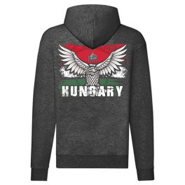 Turul Hungary cipzáras pulóver (sötétszürke)