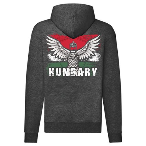 Turul Hungary cipzáras pulóver (sötétszürke)